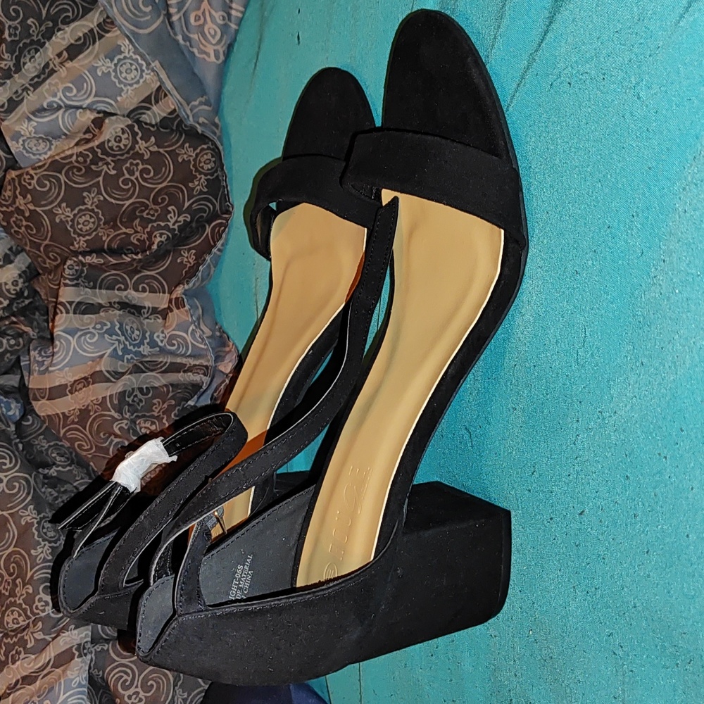 Block Ankle Strap Heels